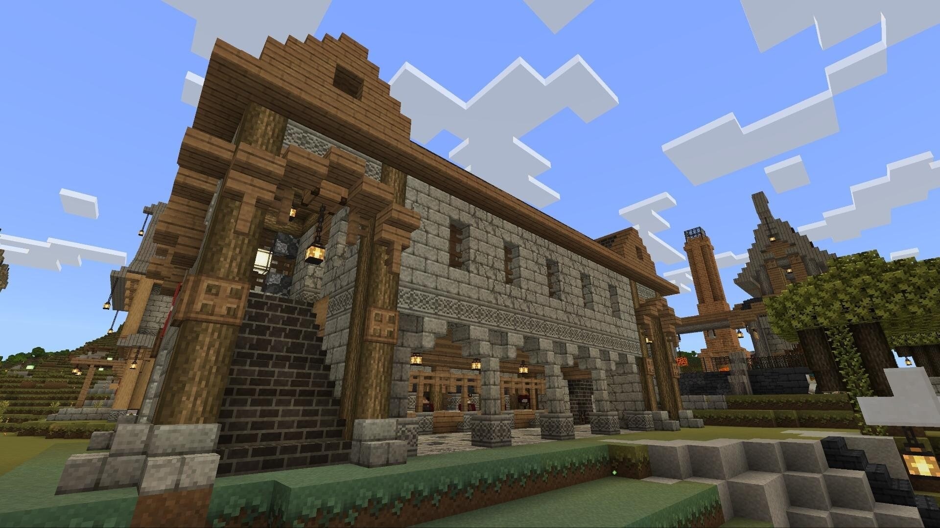 [達人專欄] MINECRAFT 建築 鍛治屋與裝備商店。 - finalm的創作 - 巴哈姆特