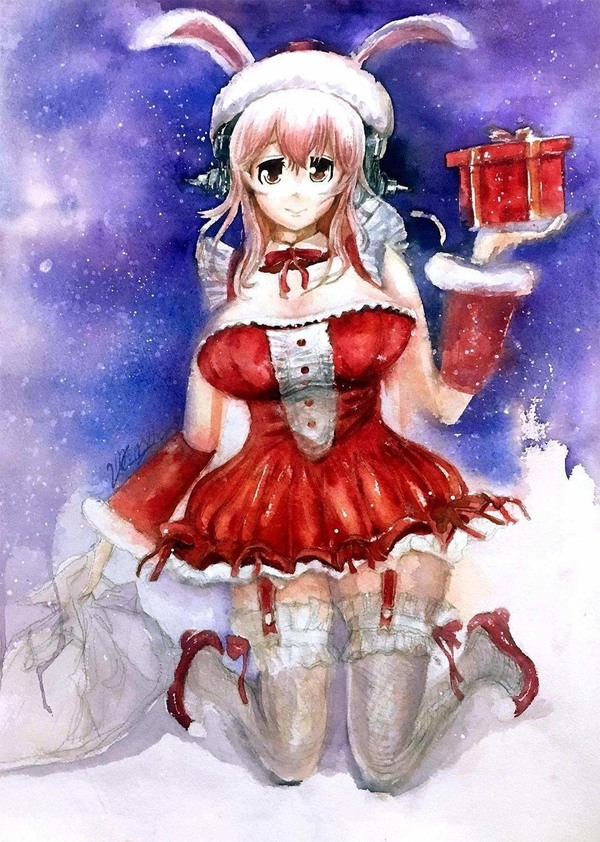 Super Sonico: Santa Ver. MERRY CHRISTMAS - haay875126的創作 - 巴哈姆特