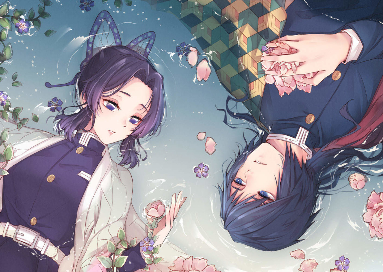 [達人專欄] 【繪】鬼滅之刃—義忍【いつでも一緒に】 - zenkixd的創作 - 巴哈姆特