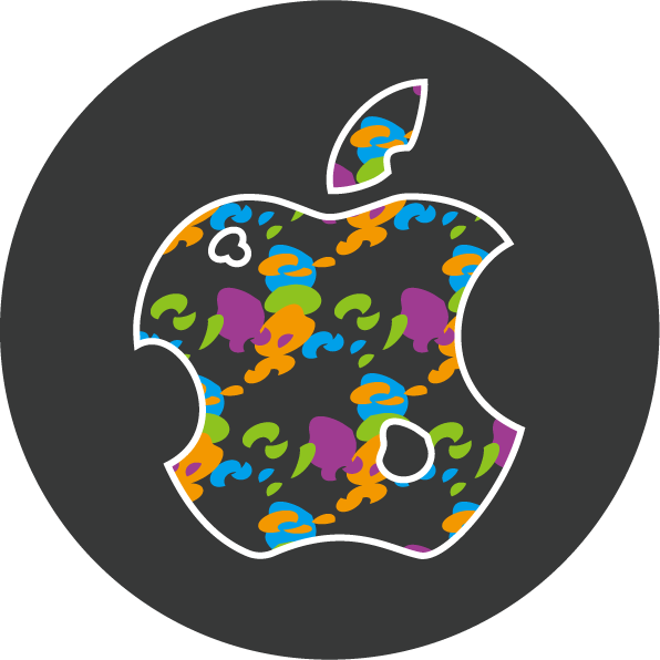 Illustrator練兵-蟲蛀Apple - tshing的創作 - 巴哈姆特