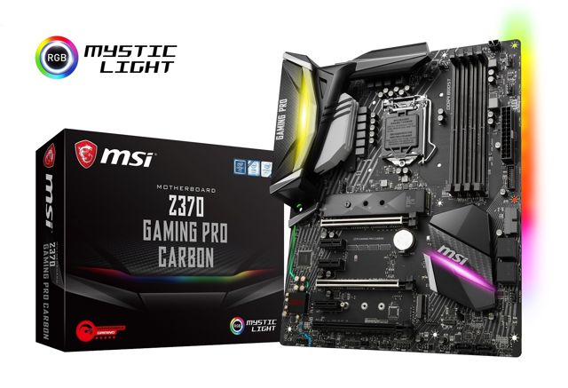 MSI Z370 主機板全系列上市 支援 Intel 第八代酷睿六核心處理器