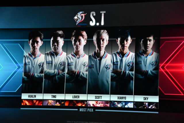 《傳說對決》AIC 國際錦標賽 台灣代表隊 S.T 晉級八強