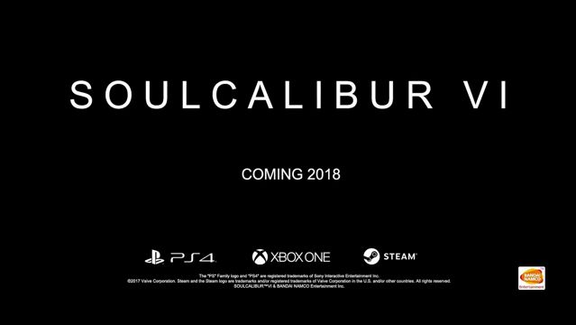 經典格鬥遊戲《劍魂》宣布新作《劍魂 6》預定 2018 年於多平台推出