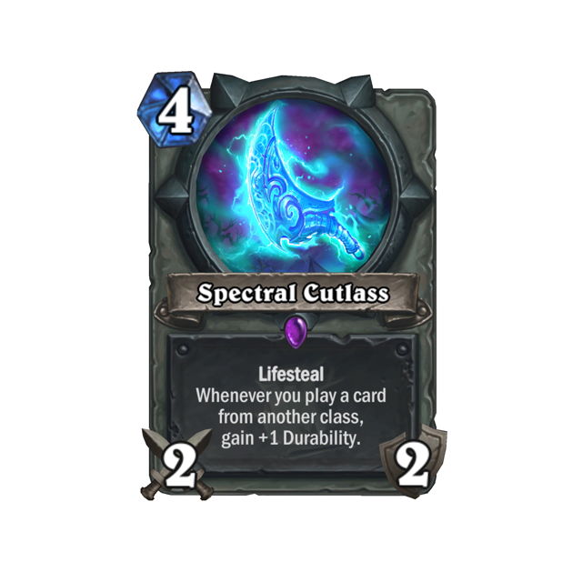 New Card - Spectral Cutlass : r/hearthstone