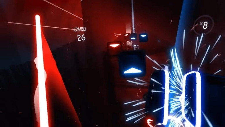 热门vr 节奏游戏 Beat Saber 大型电玩机台月底将在日本首度展出 漫影网