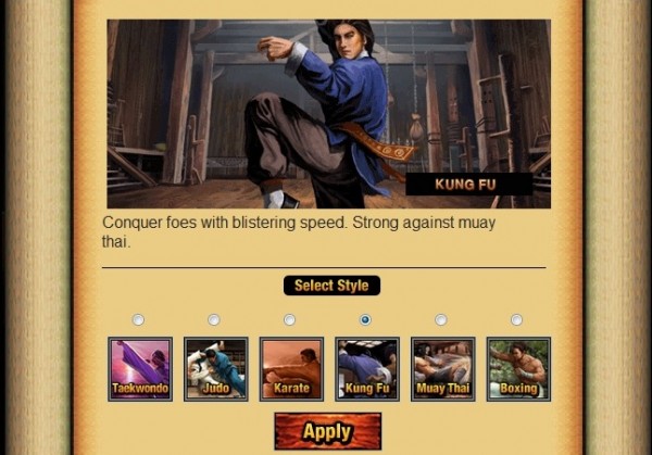 選擇格鬥家類型時可以參考其優點說明