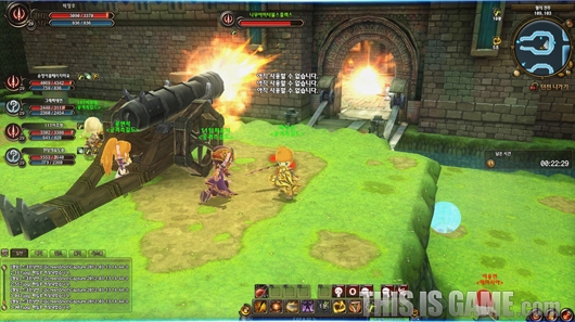 在大規模戰鬥裡,可以使用野外多種物件,如大砲或陷阱