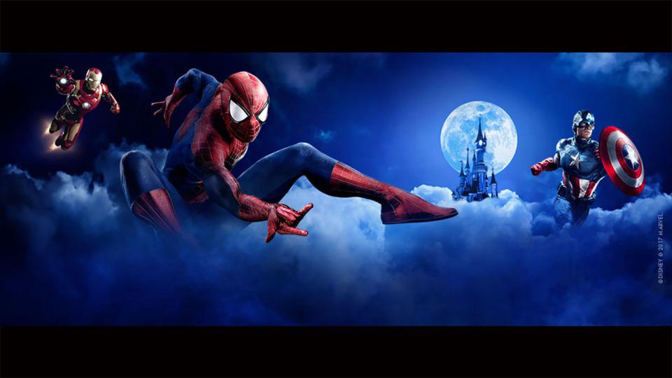 鋼鐵人、雷神、美國隊長、蜘蛛人、星爵和黑寡婦等漫威超級英雄將於 2018 蒞臨巴黎迪士尼