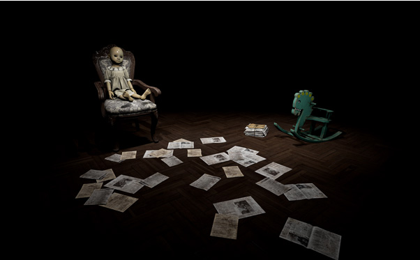 在一个阴森的晚上,娃娃的哭声响起,象