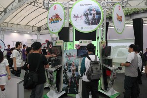 眾多協力廠商遊戲試玩展出