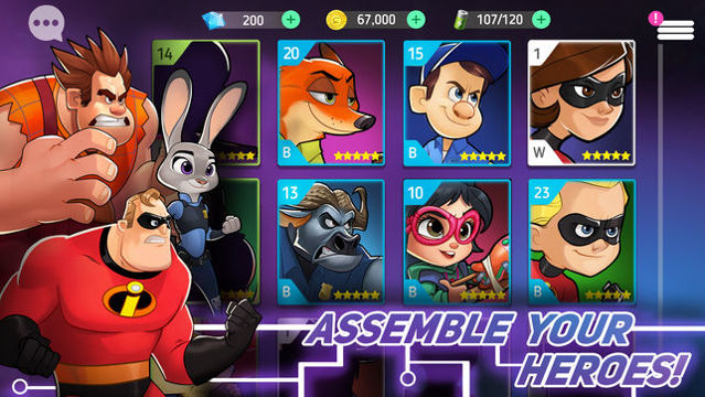 《Disney Heroes: Battle Mode》開放事前登錄 跟著迪士尼旗下人物們打倒病毒