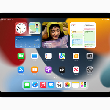 苹果释出 iPadOS 15 更新 透过“多工处理”和“键盘快