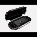 黑鷹 PSP 收納盒開蓋圖，左下方「音源分享接頭（PlayGear Share）」為選購配備