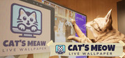 貓咪喵喵動態桌布,Cat's Meow Live Wallpaper